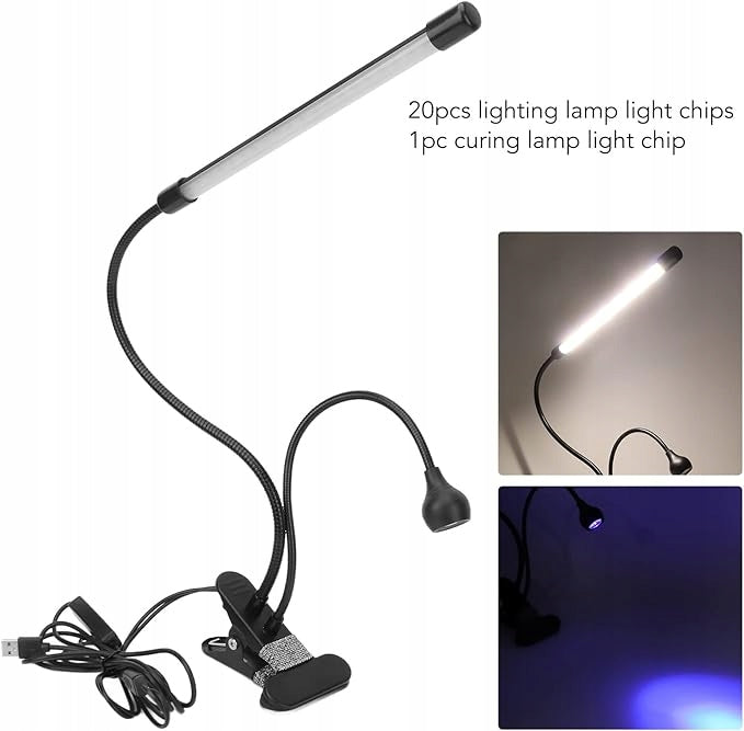 2in1 DESK LAMP MINI UV LED CURING NAIL GEL HYBRID