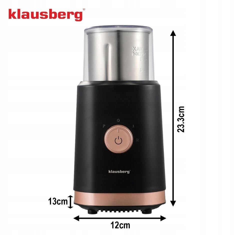 2in1 Electric Spice Coffee Grinder Fruit Vegetables 200W Brand Klausberg
