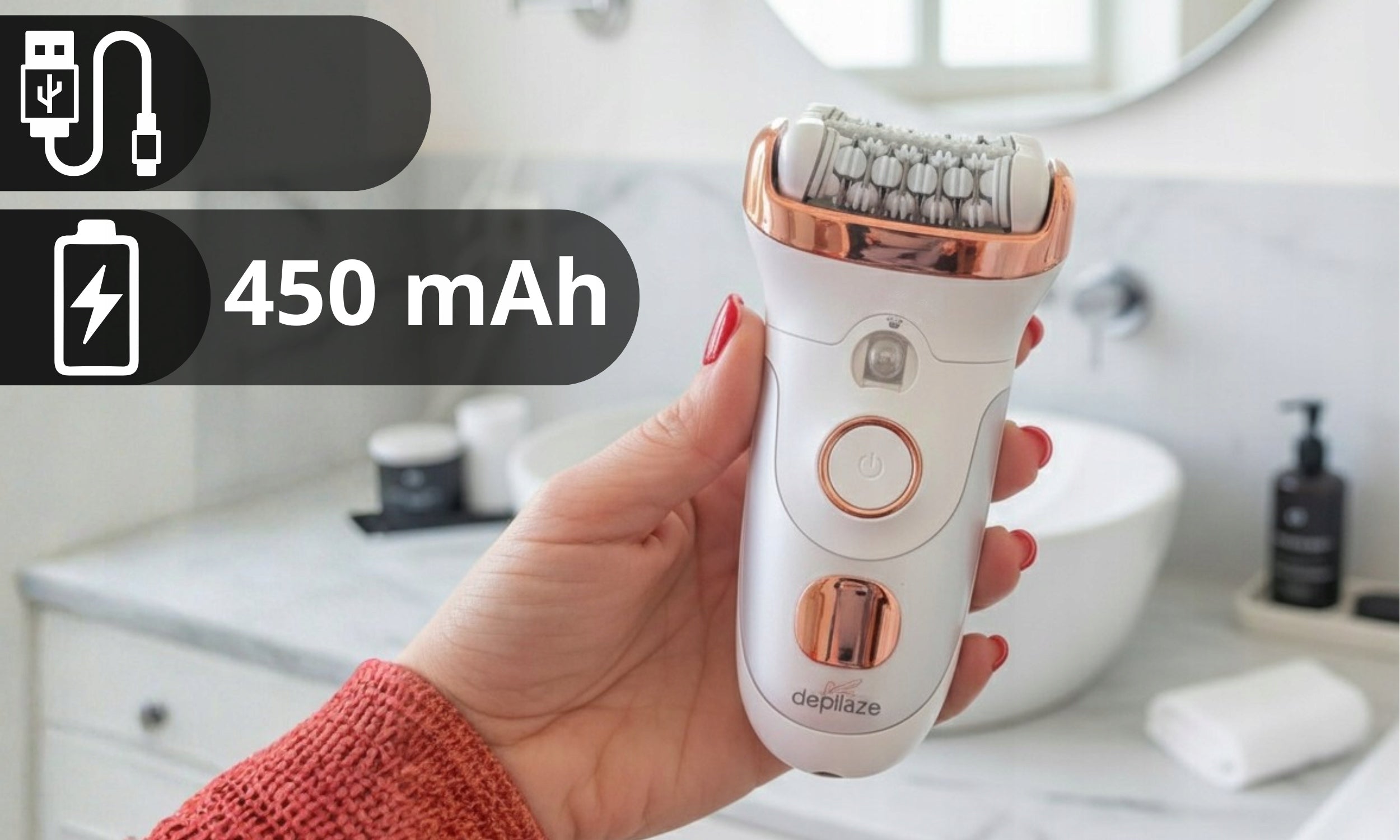2in1 Epilator Foil Shaver Tweezers Women's Machine for Women USB Medical device no