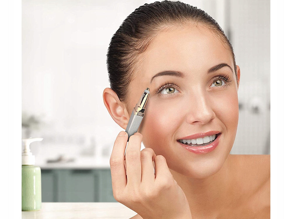 2in1 Eyebrow Epilator + Brush Face Trimmer Women's Shaver for Women Batteries included no