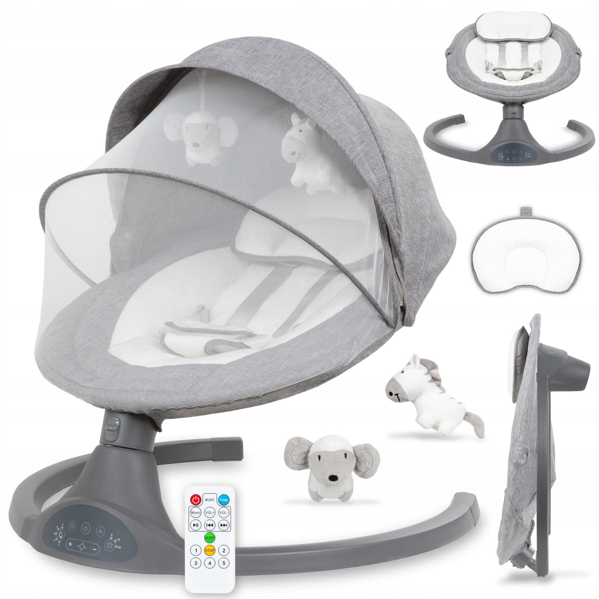 2in1 LUXI MELANGE Kidwell Electric Rocker Lounger