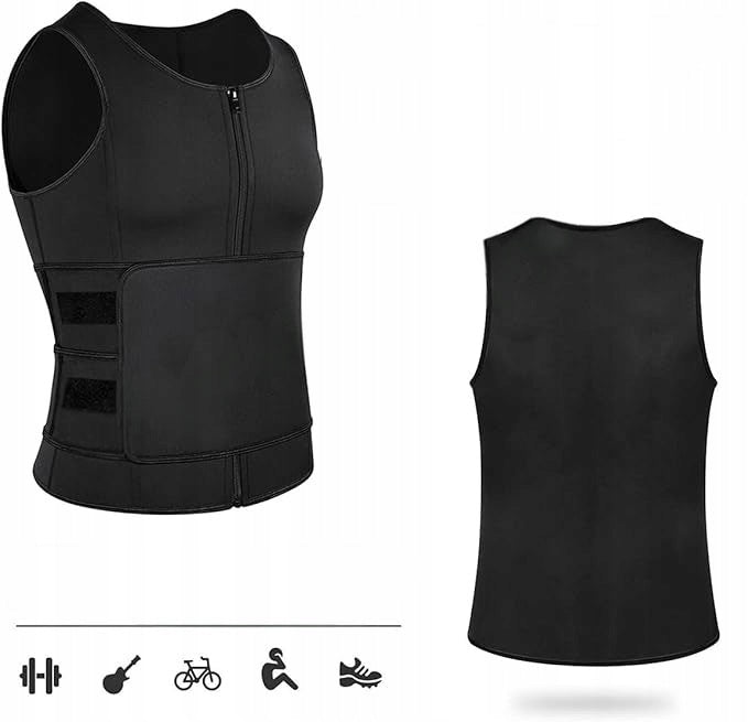 2in1 Men's Neoprene S Belt Vest | Strong Sauna on Belly Slimming Packaging status original