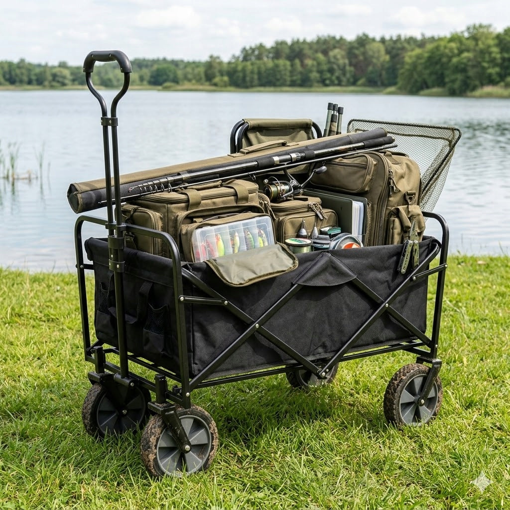 2in1 Strong XXL 145L Fishing Trolley Tourist Transport For Fish +Freebie Brand Ekspand