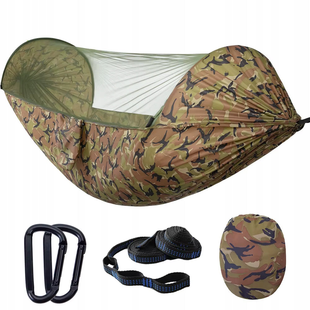 2in1 TOURIST HAMMOCK MOSQUITO NET HANGING TENT SURVIVAL 260cm 750g For Fishing Manufacturer code HAMAK Z MOSKITIERĄ