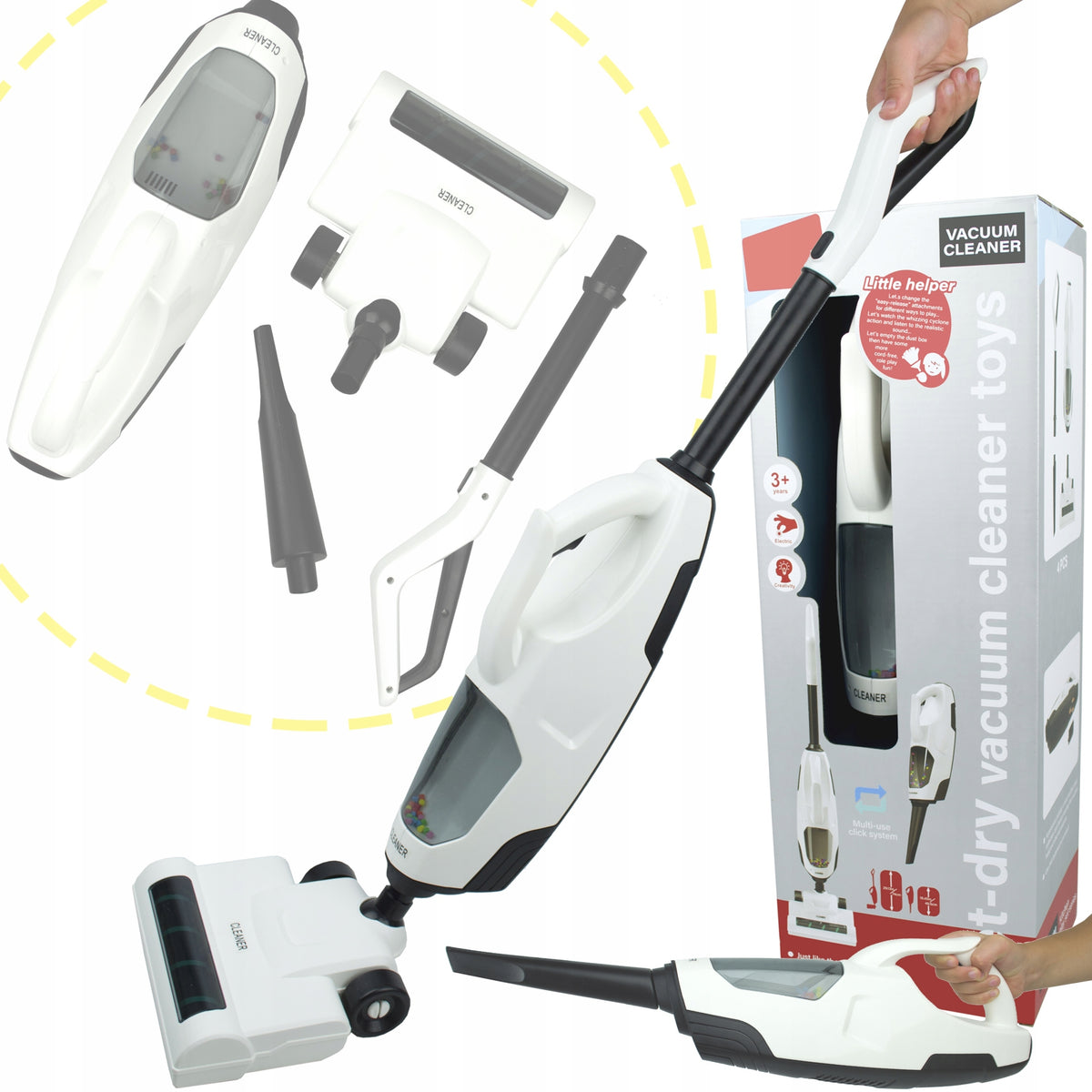 2in1 VACUUM CLEANER FOR KIDS WIRELESS WITH SUCTION FUNCTION VERTICAL MANUAL