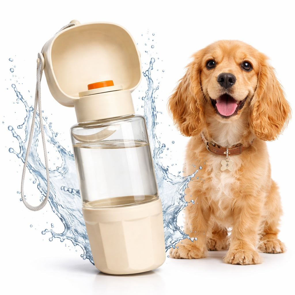 2in1 WATER AND DOG FOOD BOTTLE - FOLDING WATER BOTTLE Tourist Drinker