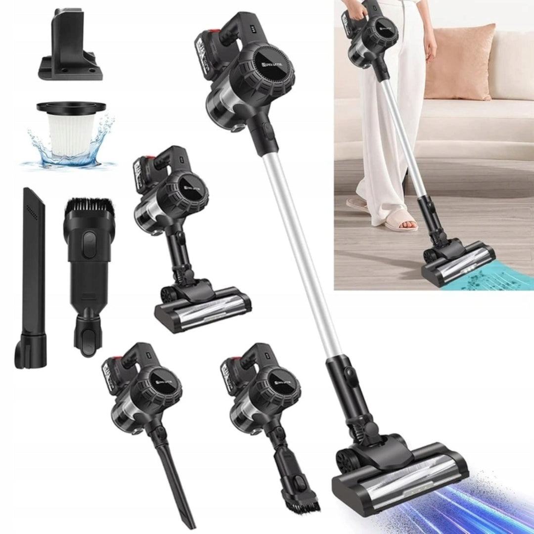2in1 WIRELESS UPRIGHT VACUUM CLEANER WET WORK 200W 15KPA for Home