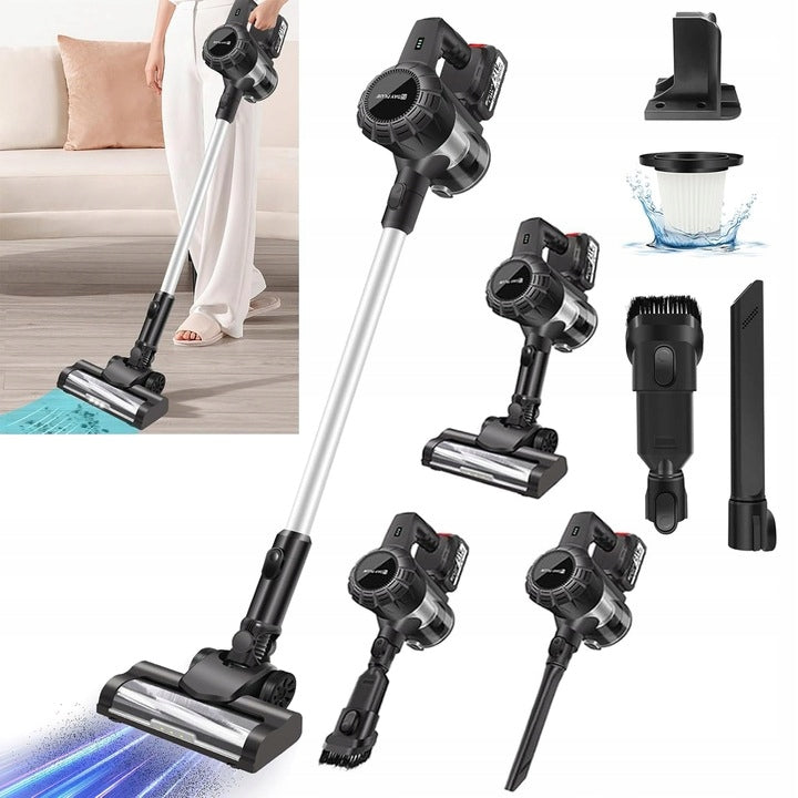 2in1 WIRELESS VERTICAL VACUUM CLEANER WET OPERATION 200W 15KPA 1300mAh