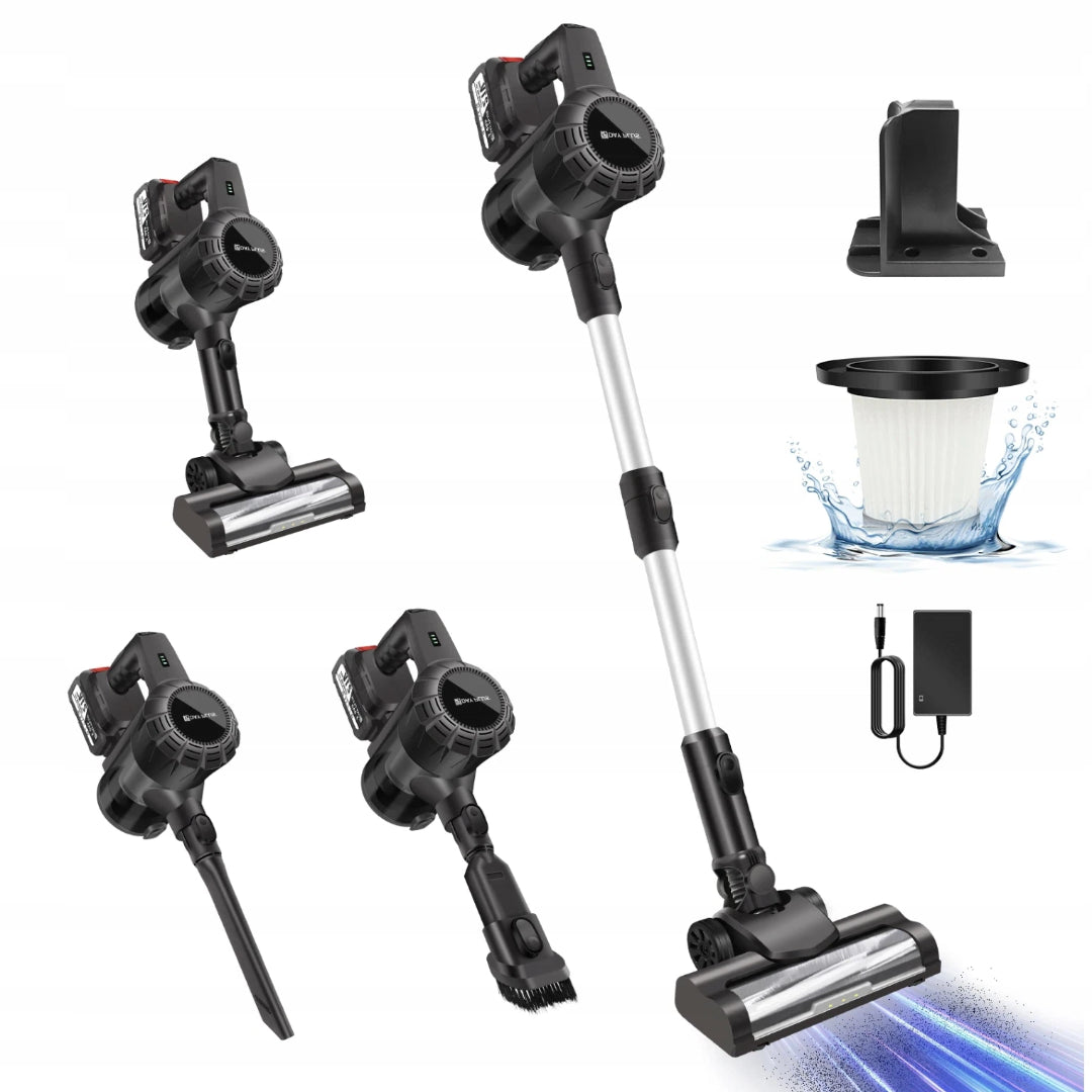 2in1 WIRELESS VERTICAL VACUUM CLEANER WET OPERATION 200W 15KPA