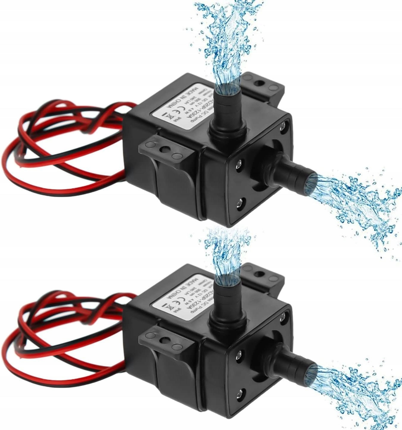 2pcs GARDEN CIRCULATING WATER PUMP FOR POND AQUARIUM WATER FOUNTAIN 12V Packaging status original