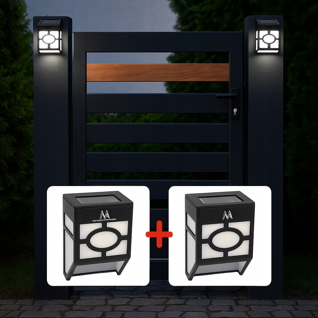 2pcs SOLAR LAMP LED Garden Wall Sconce Outdoor Fence Garden Fence EAN (GTIN) 5904960129533