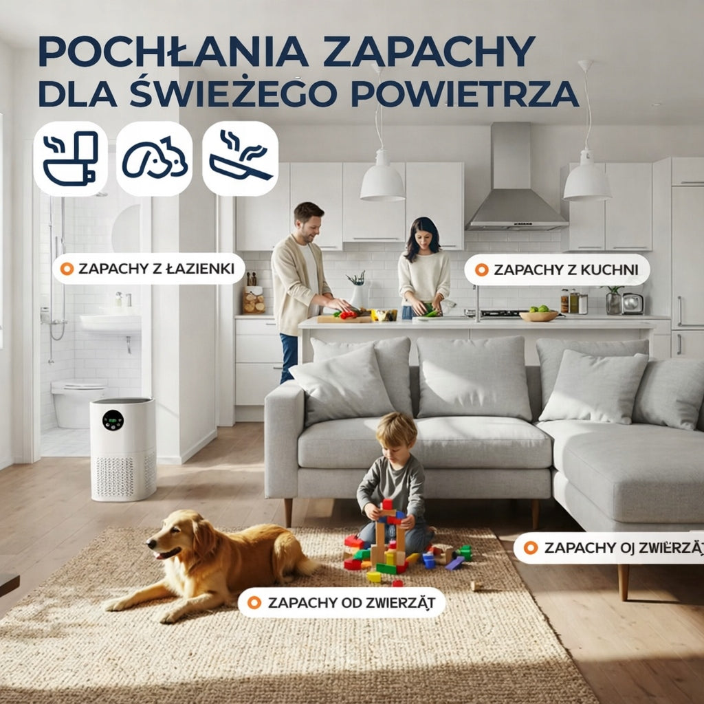 2w1 Oczyszczacz + Nawilżacz Powietrza czyste Zdrowe Powietrze dla Alergików Packaging status original