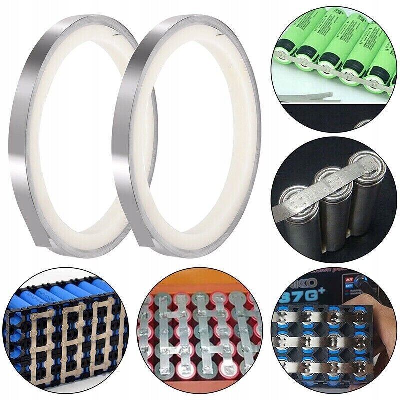2x 10m Nickel Welding Tape Cells 8mm x 0,1mm