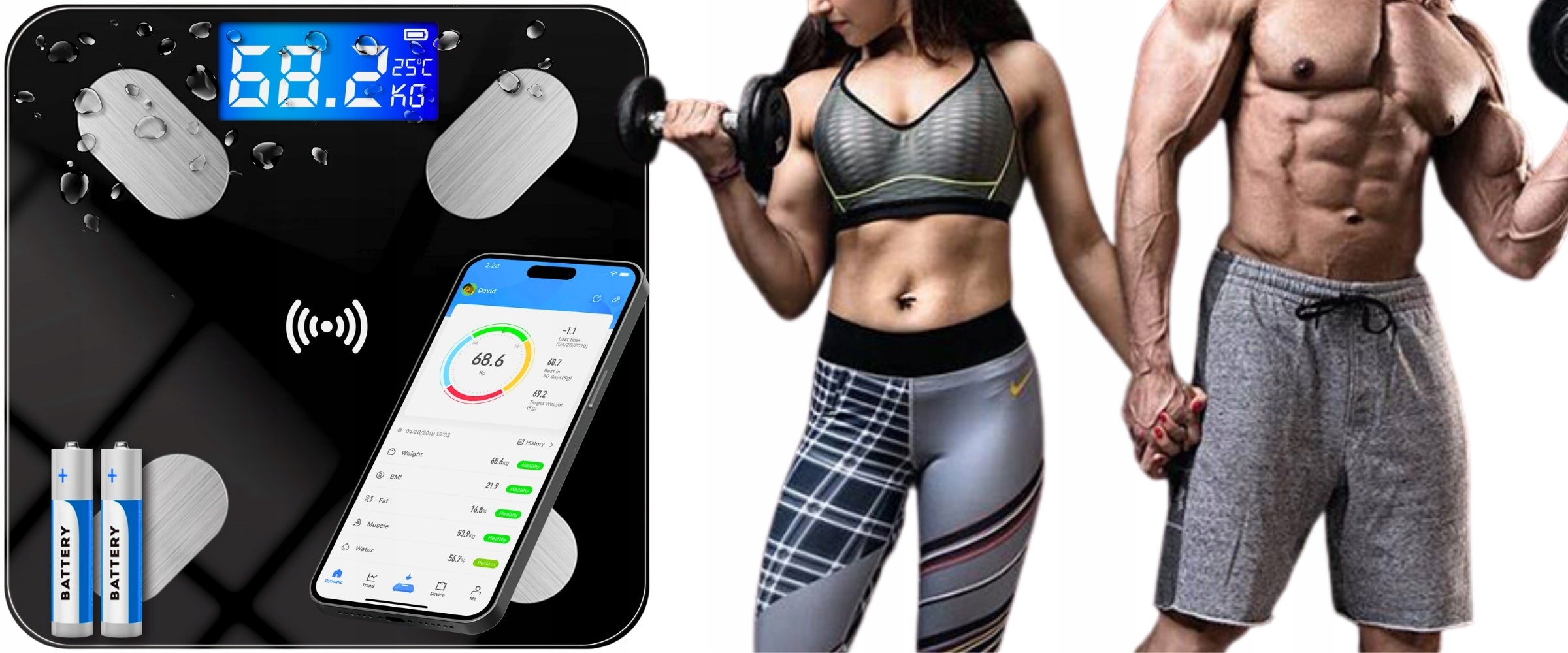 2x Analytical Bathroom Scale Silver Sharky Smart Wgtp1 Brand SILVER SHARKY