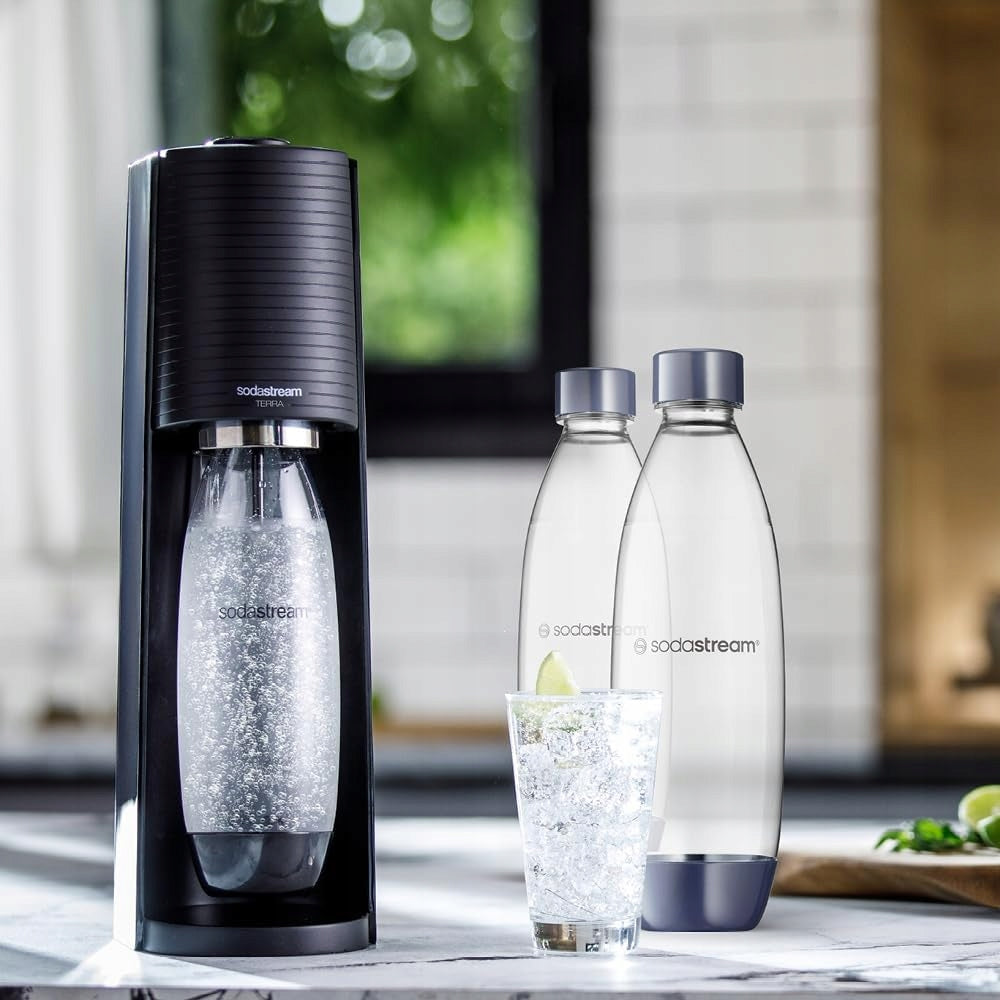 2x BOTTLES FOR SATURATOR SodaStream Fuse 1L TWO-PACK | FOR DISHWASHER Packaging status original