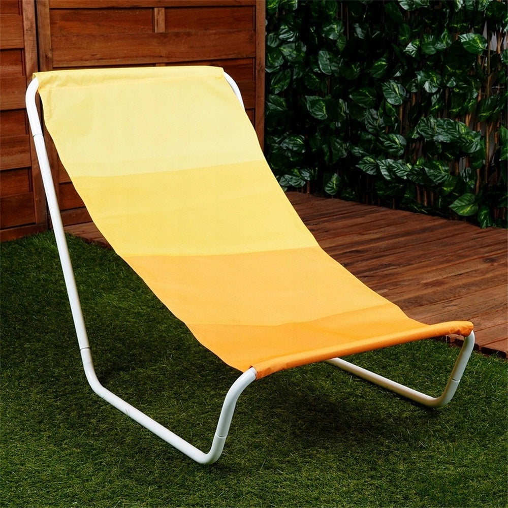 2x Beach Lounger GARDEN Hiking Camping Folding Portable Armchair Kind sunbed