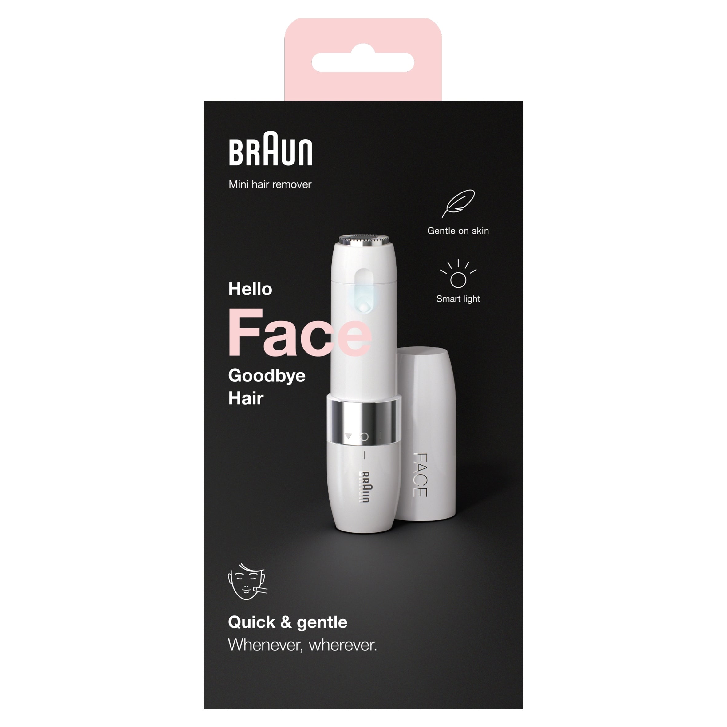 2x Braun Face Mini Fs1000 Face Shaver For Women White Model FS1000
