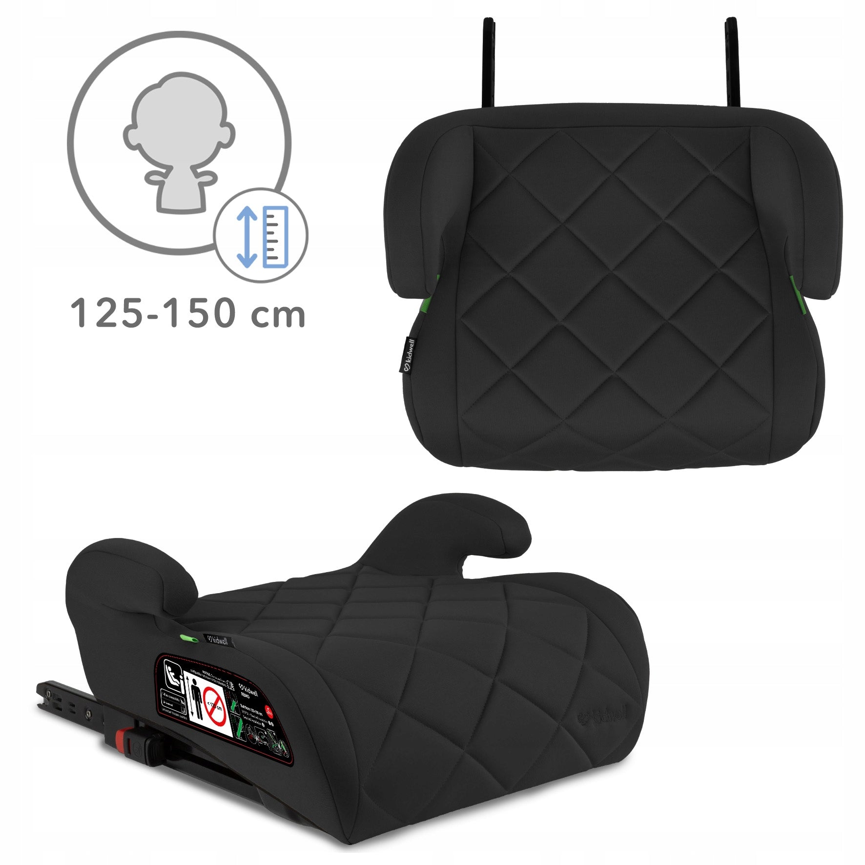 2x Car Seat Stand Kidwell Remo I Size Black Isofix 125 150 Manufacturer code FOSAREM01A0