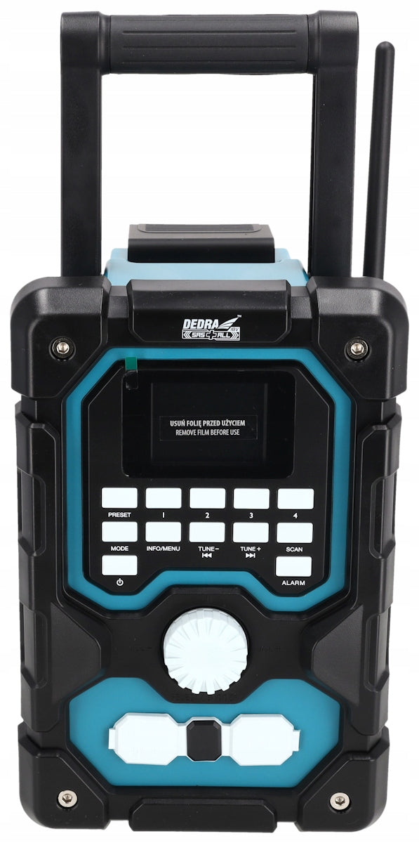 2x DAB+/FM BLUETOOTH 18V USB BATTERY RADIO - DED7006BT Brand Dedra