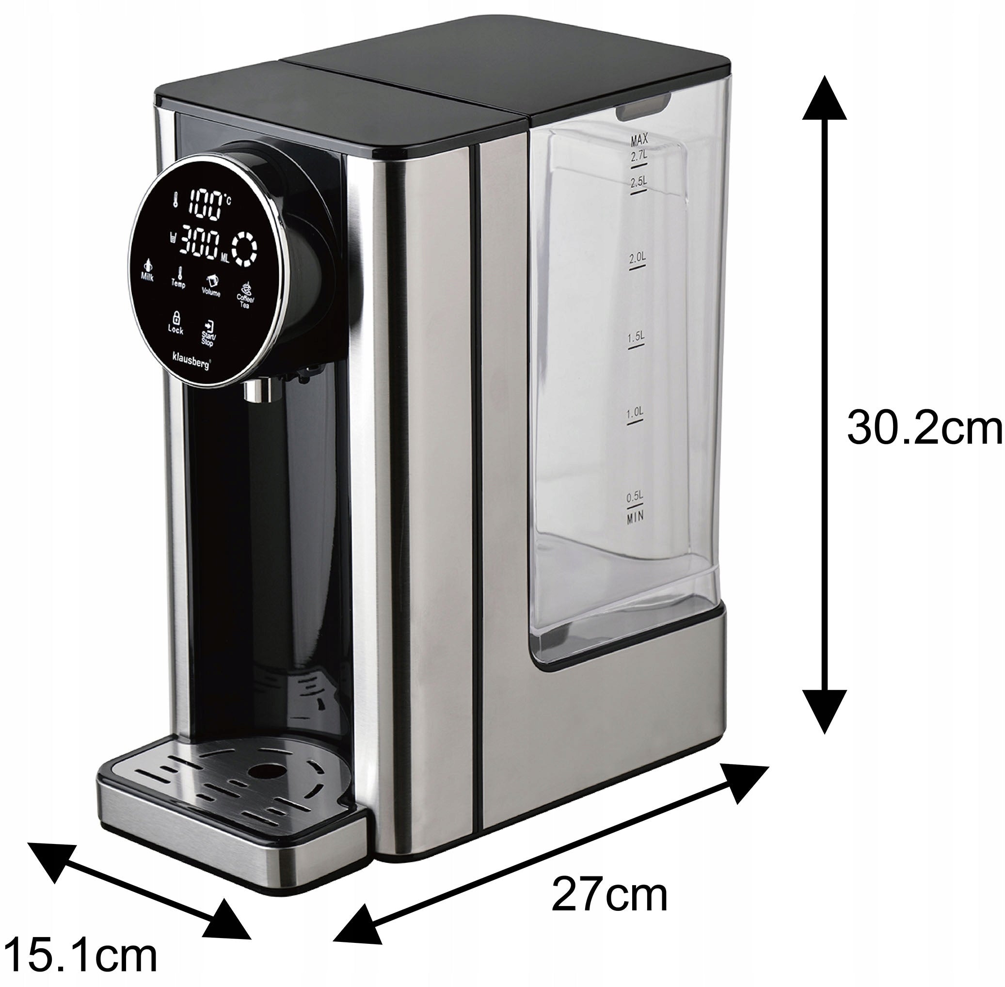 2x DISPENSER HOT WATER DISPENSER 2,7L KLAUSBERG KB-7880 Brand Klausberg