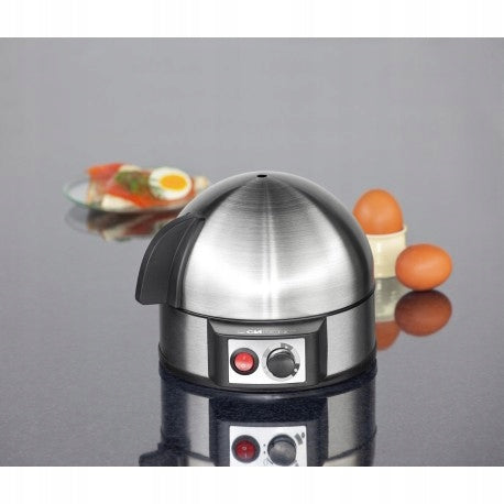 2x Egg cooker Clatronic EK 3321 Dominant color silver/gray