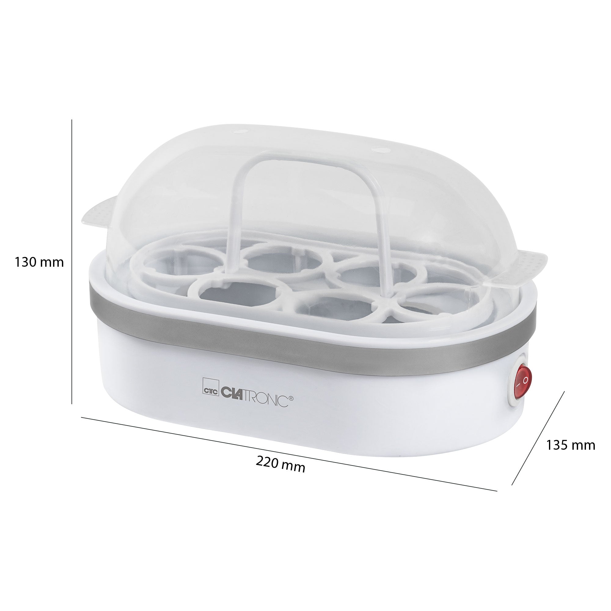 2x Egg cooker Clatronic EK 3497 Dominant color white