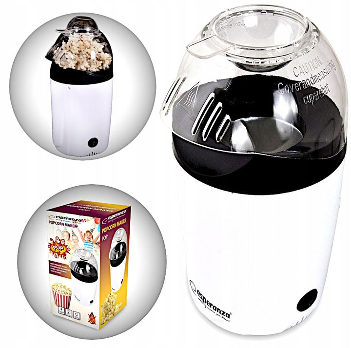 2x Esperanza POP EKP006 popcorn machine (1200W; white) Brand Esperanza