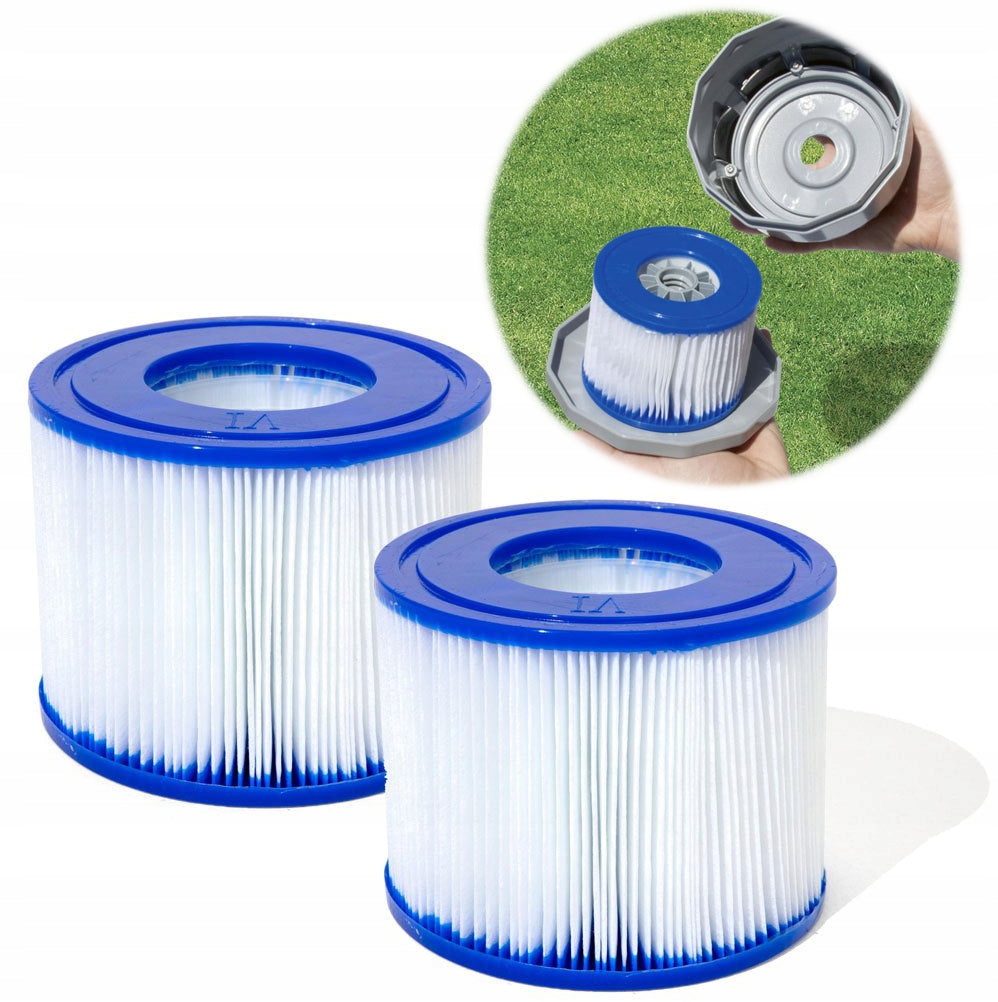 2x FILTER FOR LAY-Z-SPA PUMP JACUZZI 60311 BESTWAY FILTER CARTRIDGE TYPE VI Manufacturer code Filtr do jacuzzi bestway 60311 typ vi