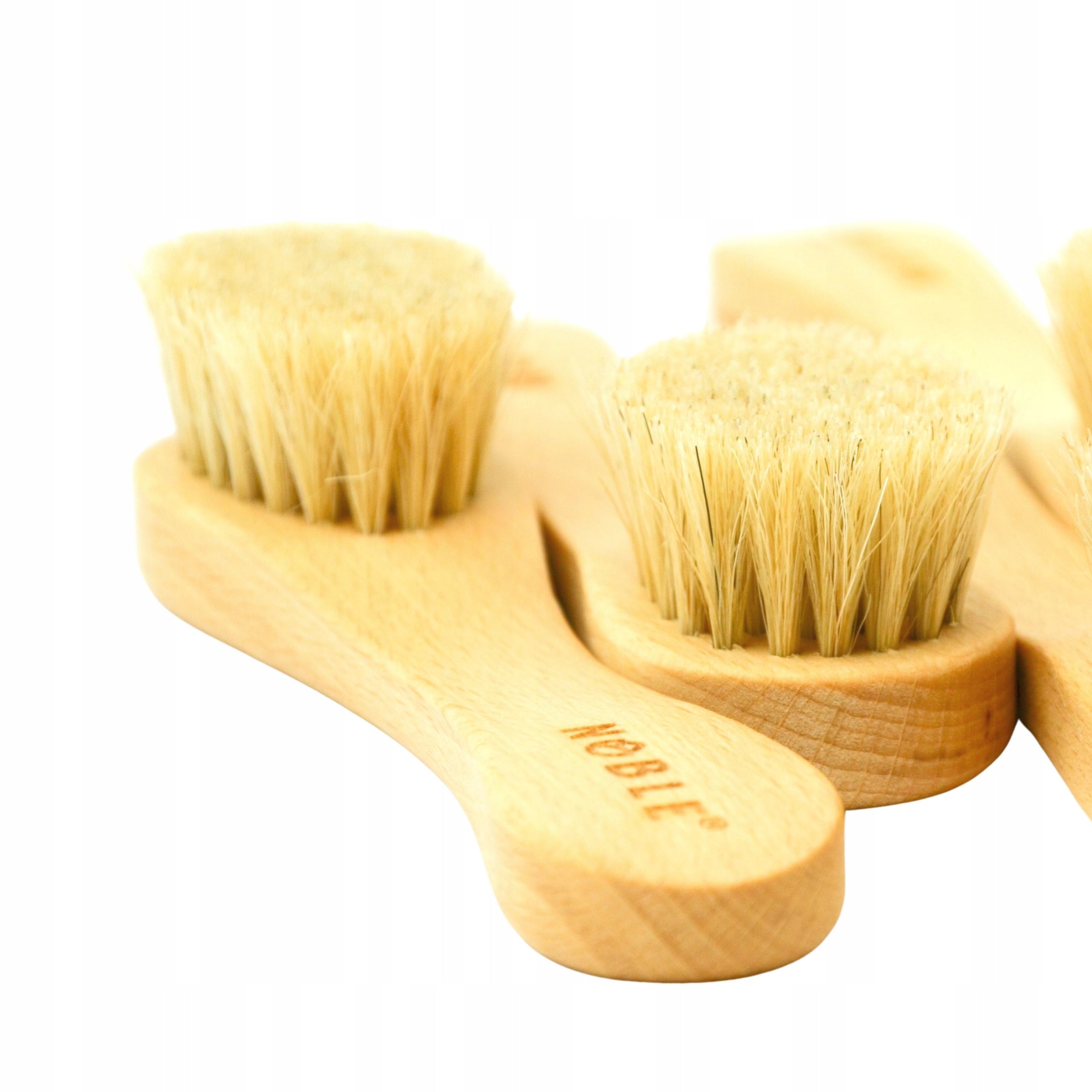 2x Face Brush Dry Massage Natural Scrub NOBLE Manufacturer code SCZ25T2
