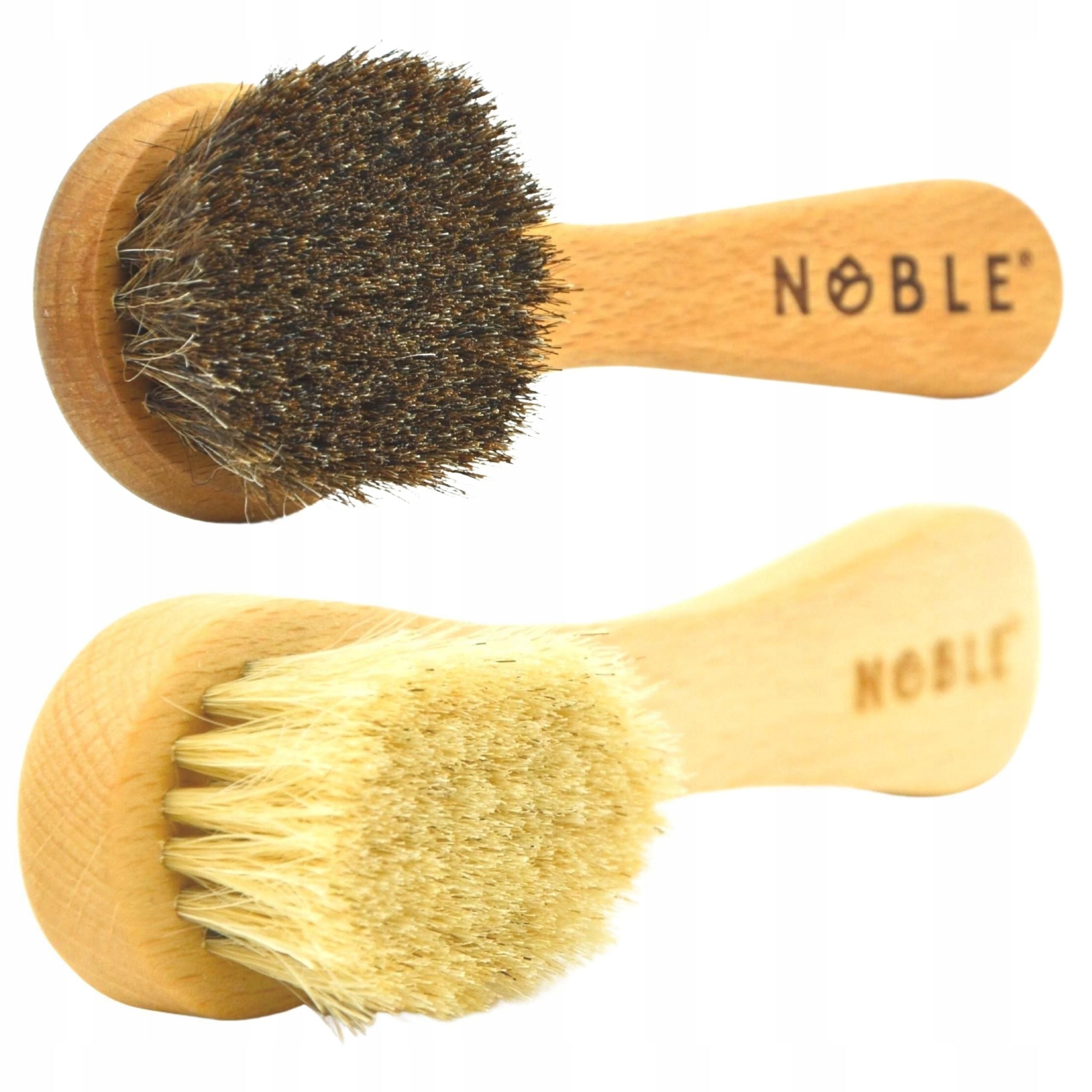 2x Face Brush Dry Massage Natural Scrub NOBLE