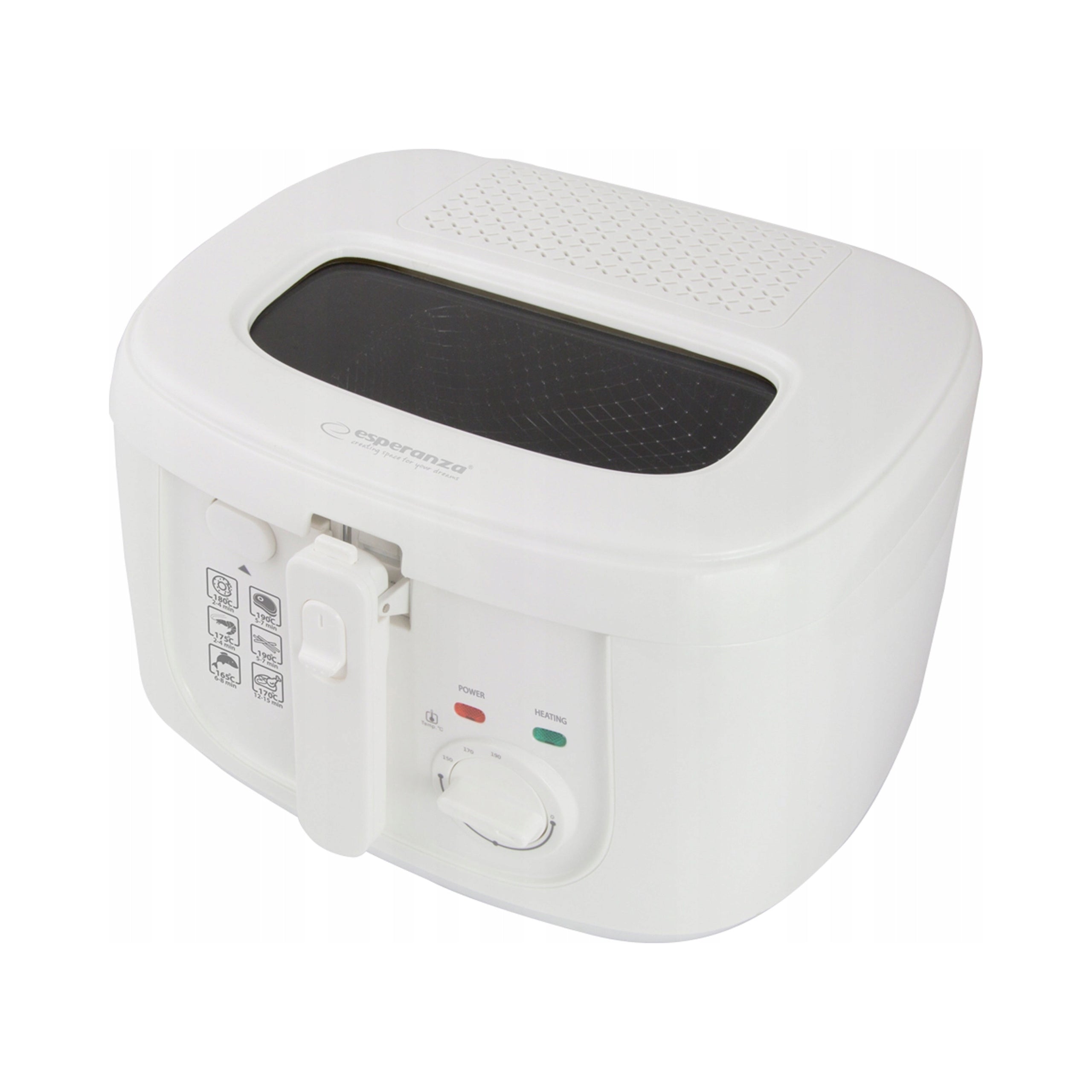 2x Fryer Esperanza SPRING ROLL ECG012 (2,5 l; 1800W; white)