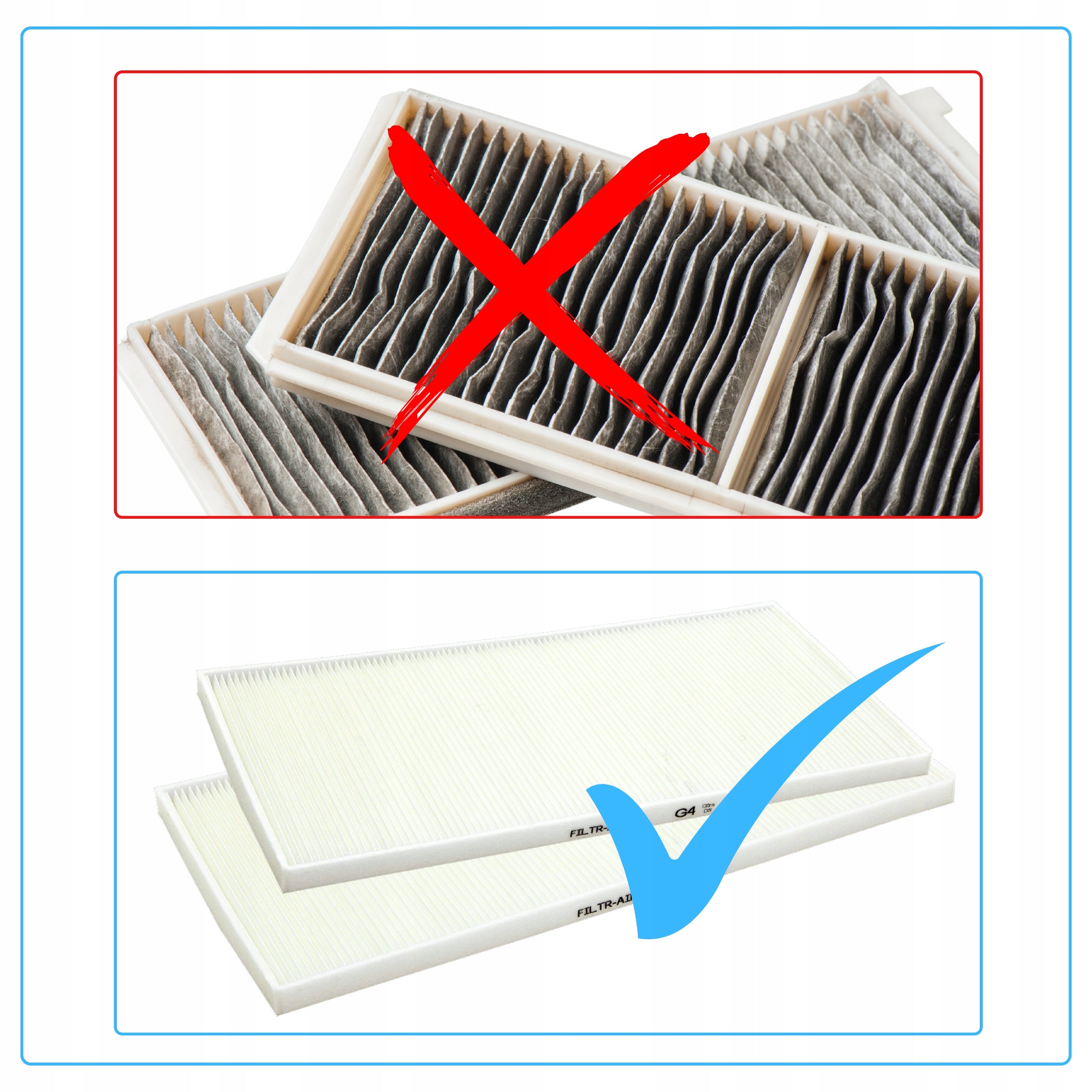 2x G4 Mistral Smart 400 EC Air Filters For Pro Vent Recuperator Filter Brand FILTR AIR