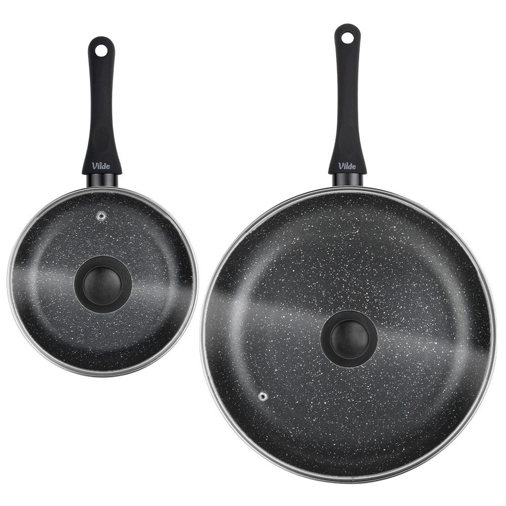 2x GRANITE pan with lid set of pans with lids VILDE 20 32 cm Manufacturer code 5900670119765
