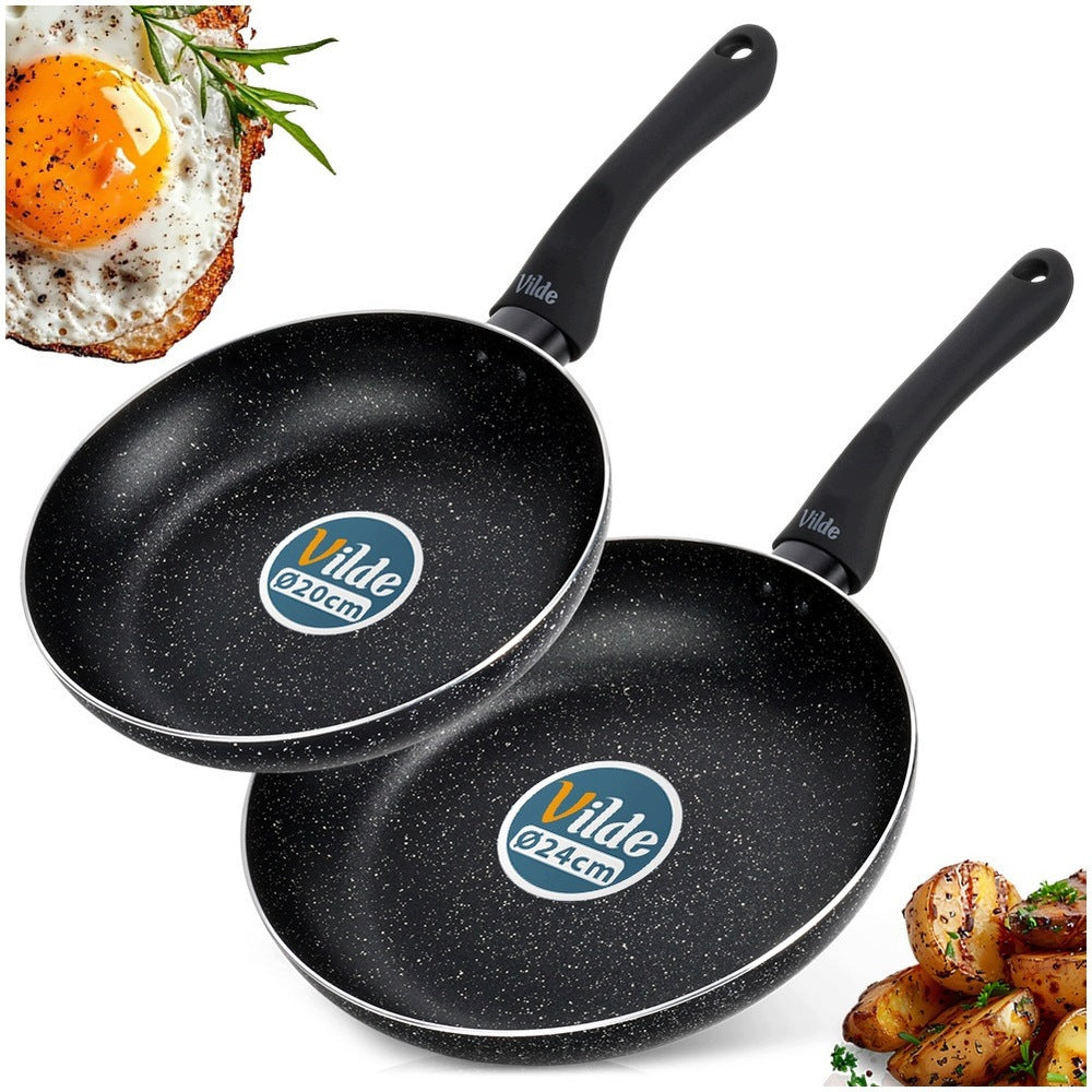 2x GRANITe frying pan for frying stewing pan set VILDE 20 24 cm