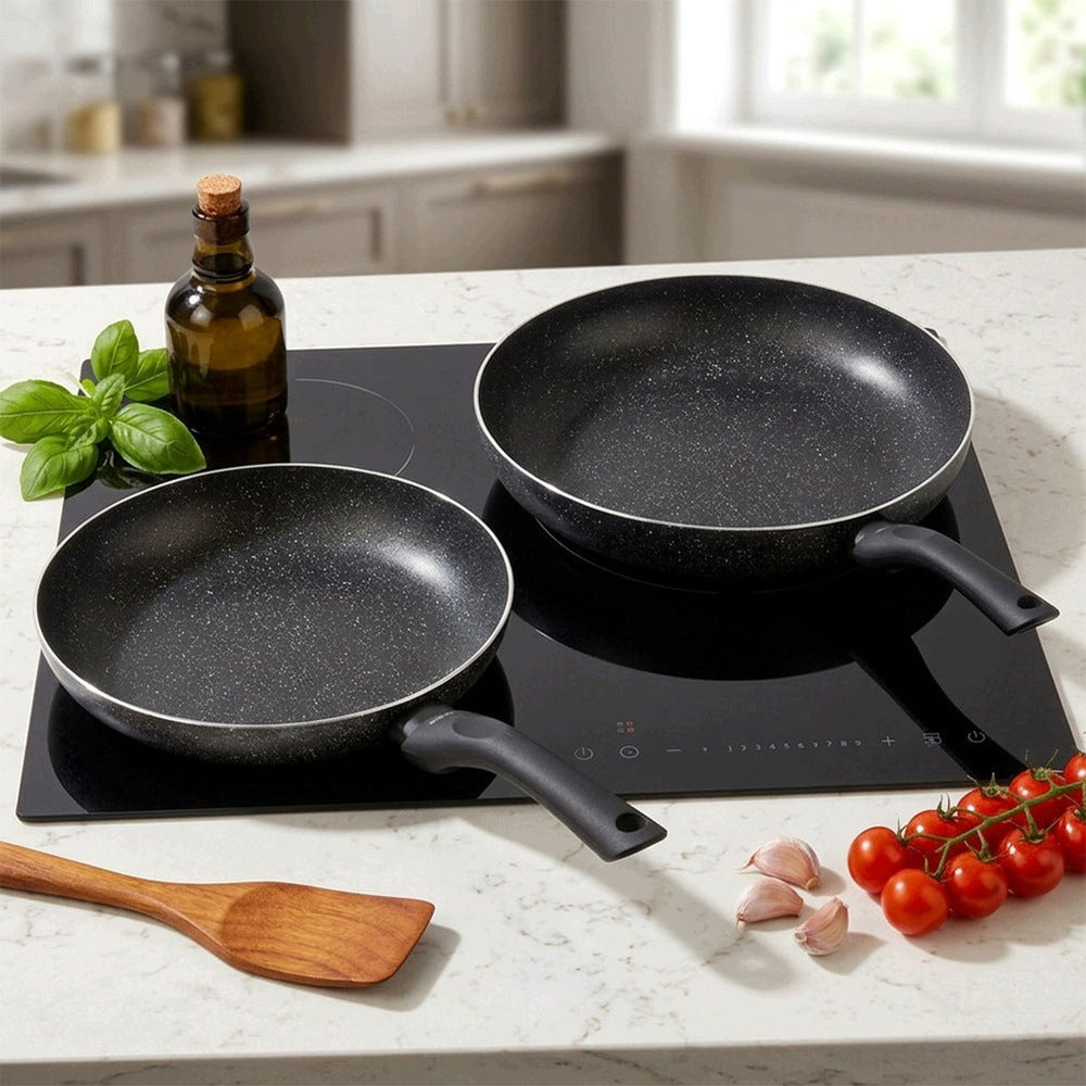2x GRANITe frying pan for frying stewing pan set VILDE 24 32 cm Packaging status original