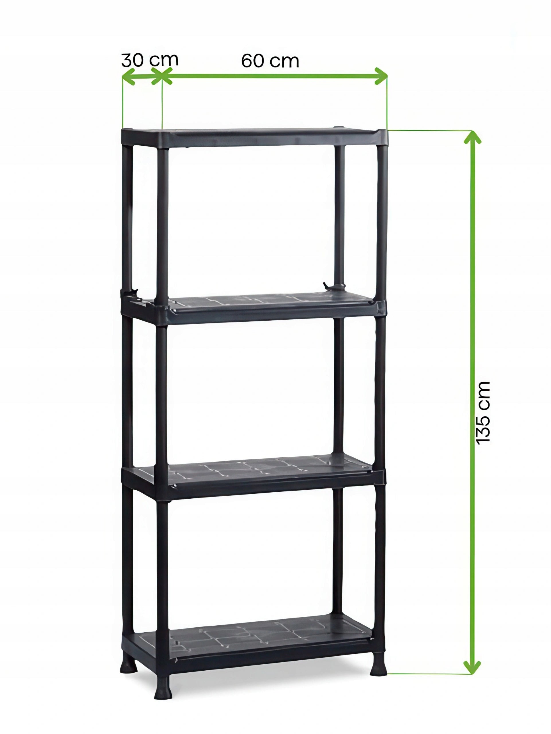 2x Garage Storage Rack 4 Shelves 20 kg Sturdy Strong Packaging status original