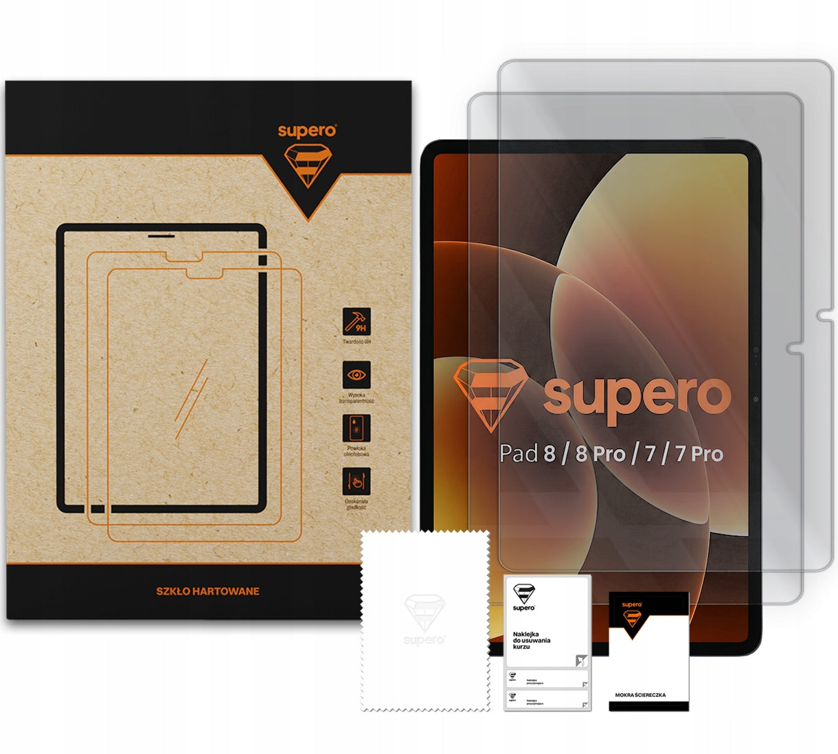 2x Glass for Xiaomi Pad 8/8 Pro / 7/7 Pro, protective tempered for display