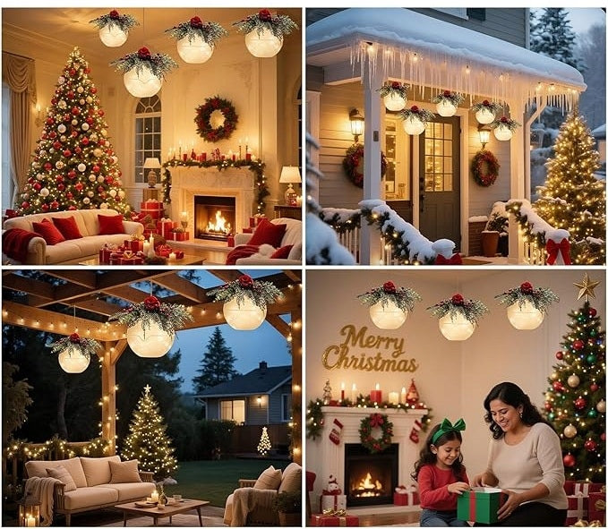 2x HANGING LED LIGHT BALL MAGIC BATTERY OPERATED CHRISTMAS DECORATION Manufacturer code B0FDKH7MRR