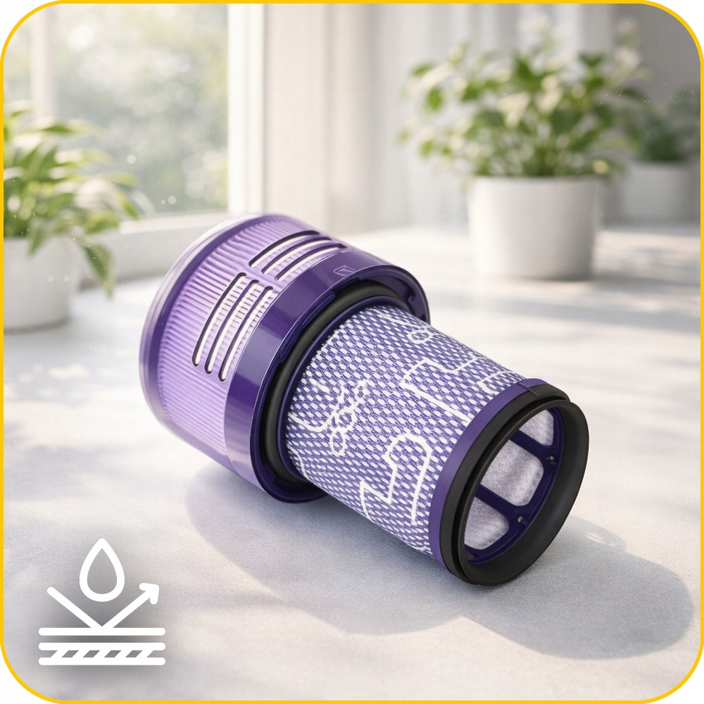 2x HEPA WASHABLE FILTER FOR DYSON V12 ABSOLUTE DETECT SLIM TOTAL 971517-01 Manufacturer code 971517-01 FILTR POWIETRZA WYLOTOWY