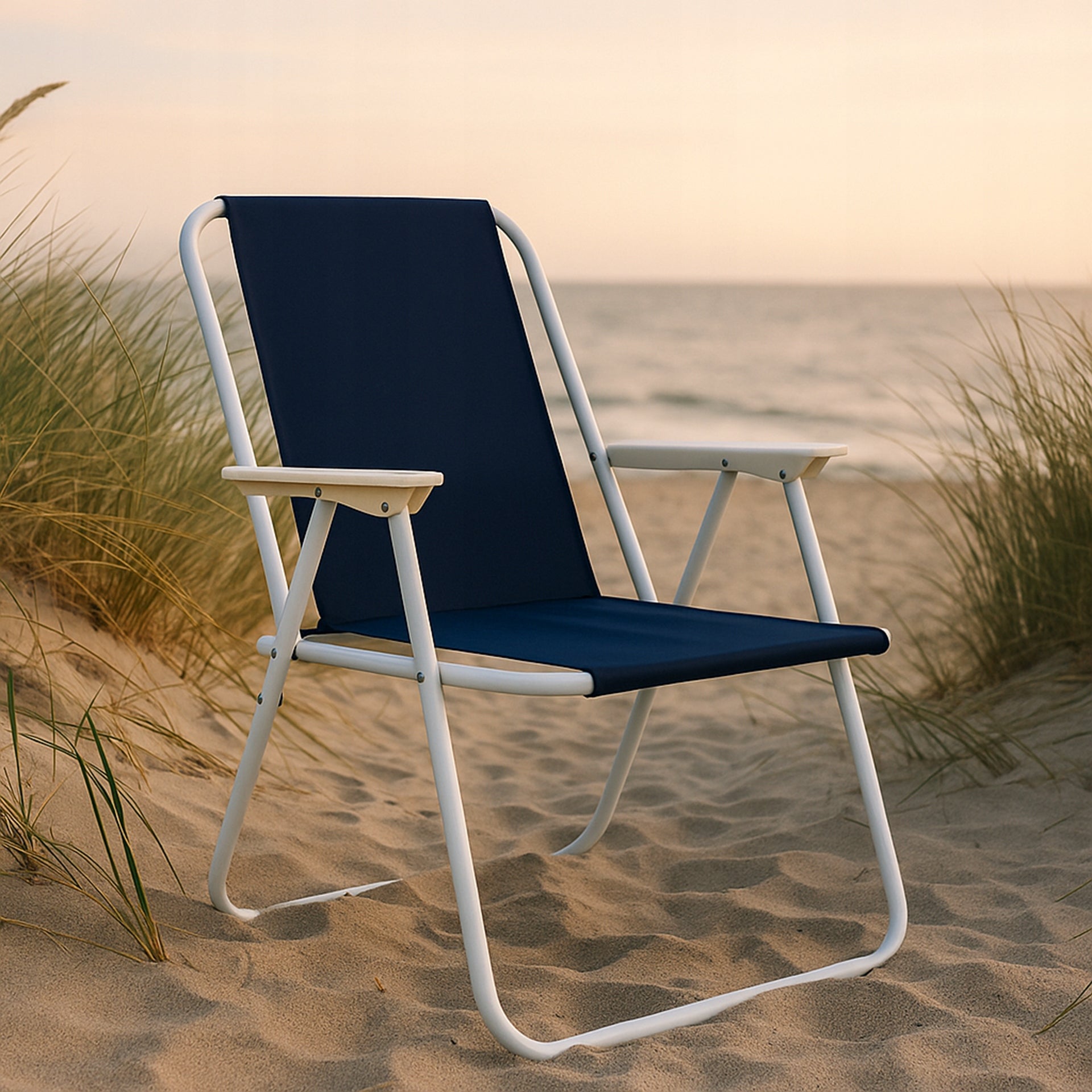 2x HIKING CHAIR FOLDING BEACH GARDEN CHAIR BALCONY TERRACE Packaging status original