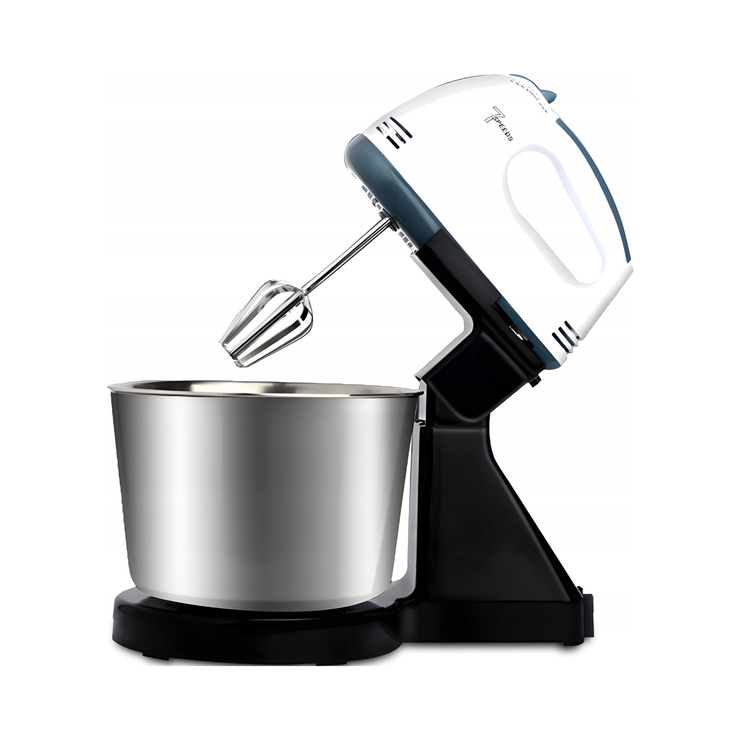 2x Hand Mixer Food Processor With Large Bowl 7 Speeds 4 Tips 450w