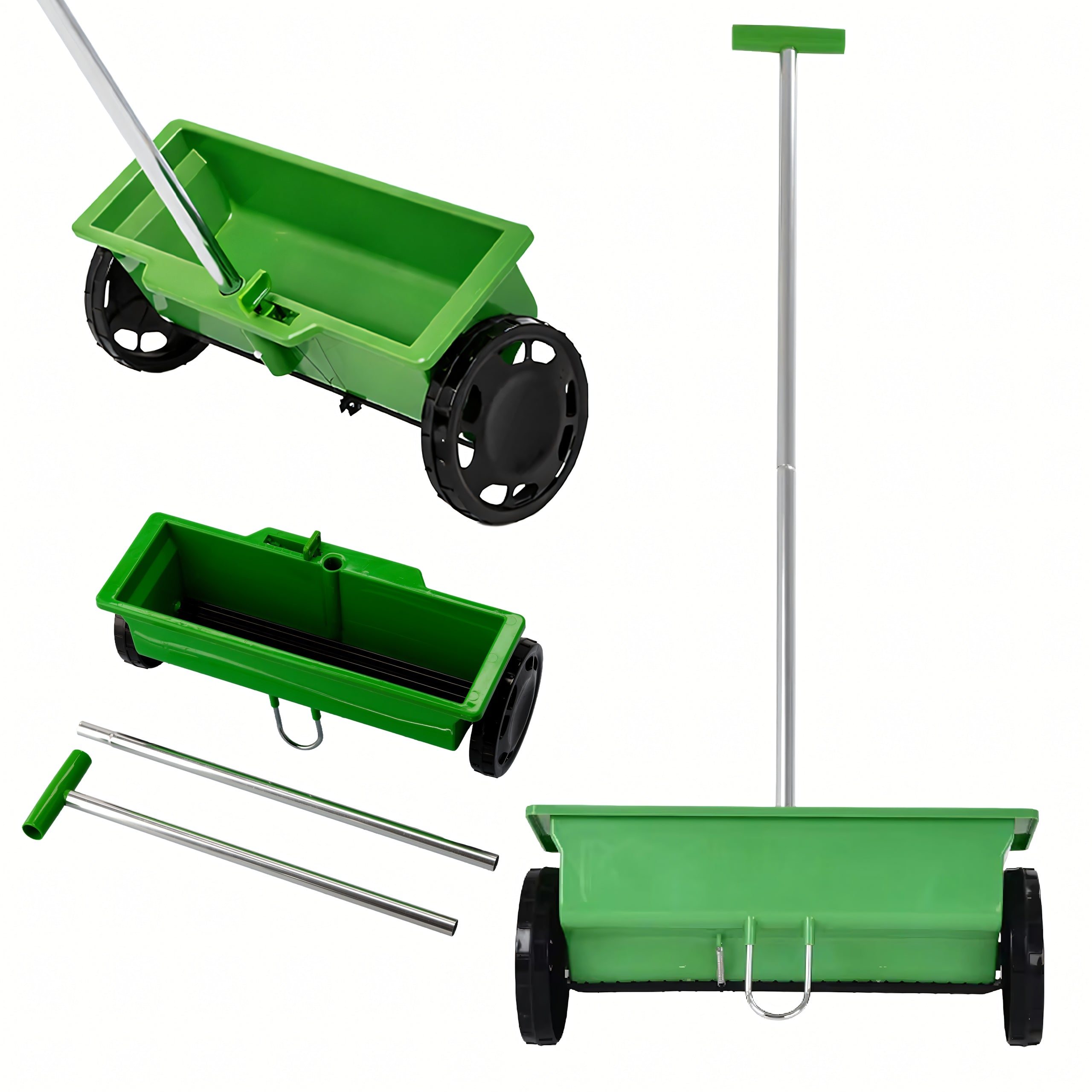 2x Hand Seed Drill Real Garden 6 L 38 Cm
