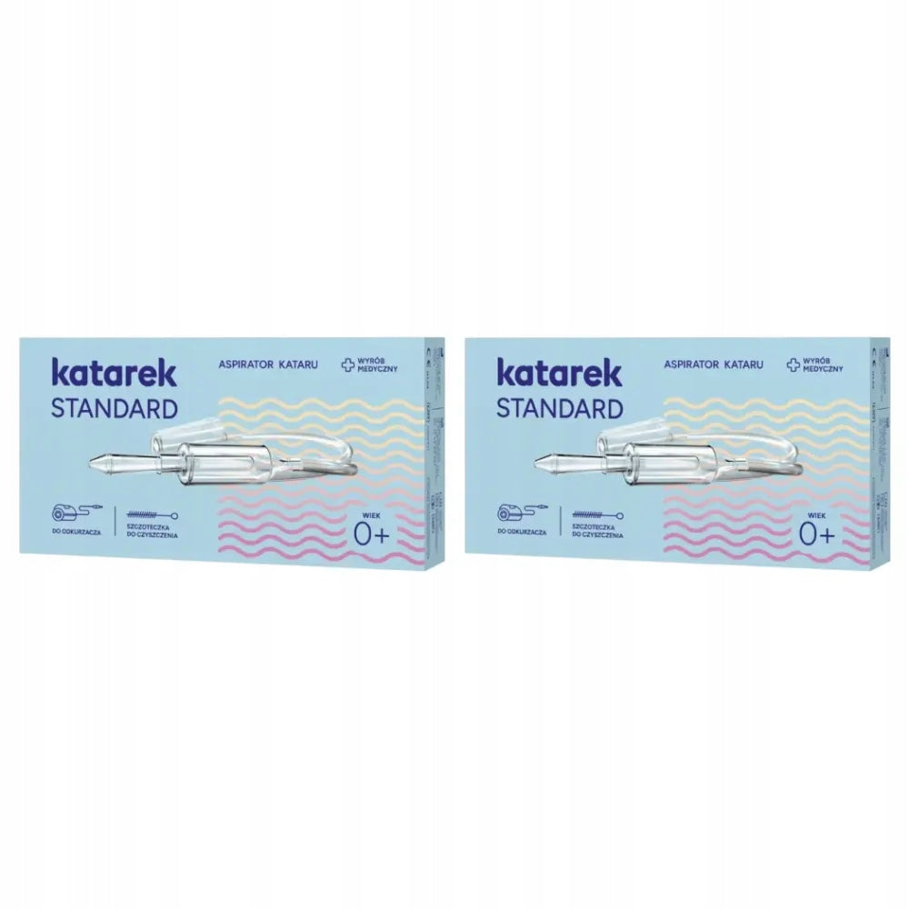 2x Katarek Standard Nasal Aspirator for Children 0+, 1 Piece