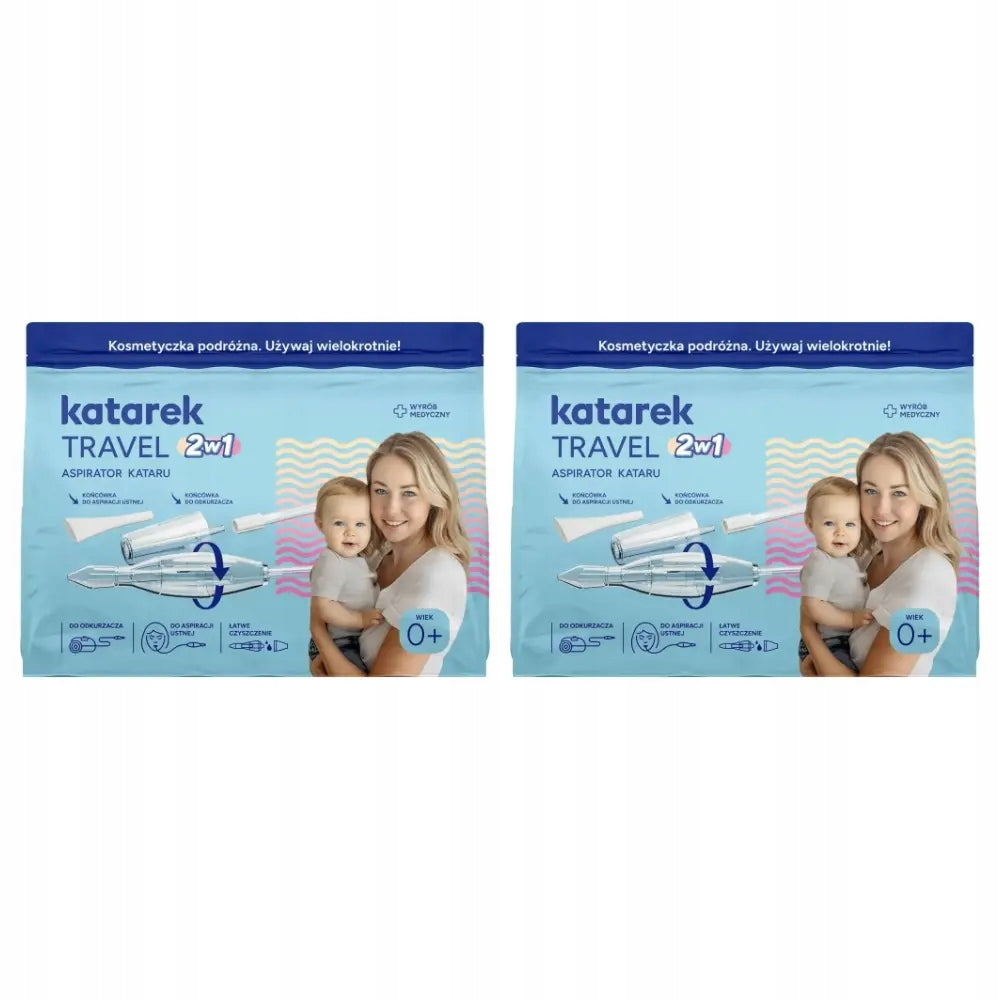 2x Katarek Travel 2in1 Qatar Aspirator, 1 Piece