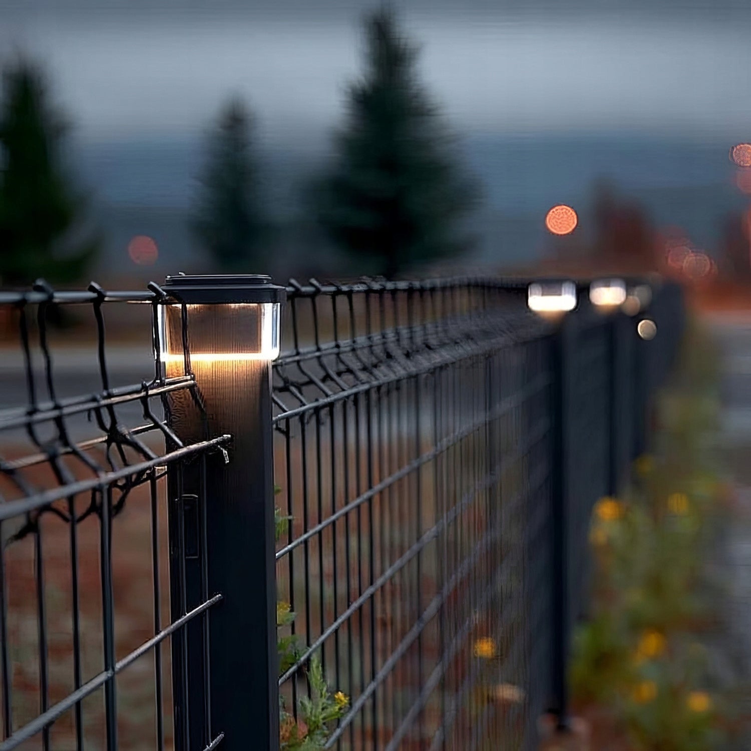 2x LED Solar Lamp Garden Post Cover 100x100mm Neutral White Manufacturer code 5902211135630
