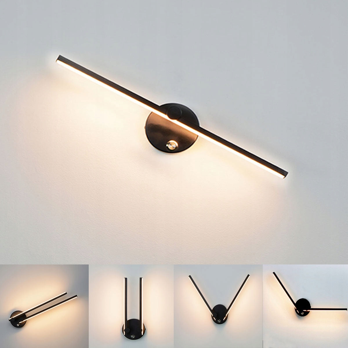 2x LED WALL LAMP MODERN 12W ALUMINUM WALL LIGHT SPIRAL LINE LAMP 53CM Manufacturer code H-QK05802 Iris