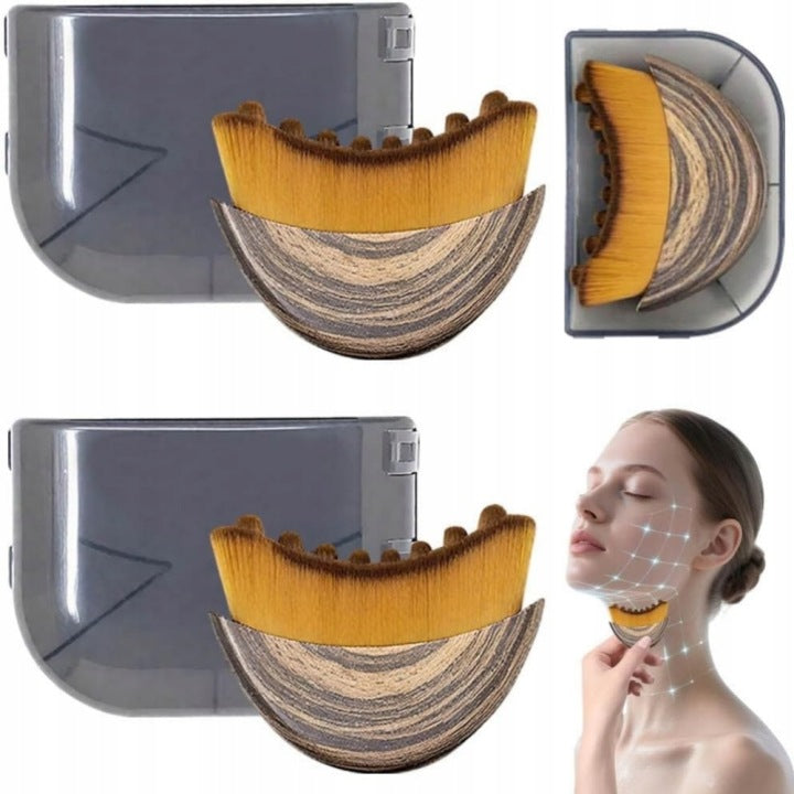 2x Lymphatic Drainage Face Massager Lymph Contour Brush Brand no brand