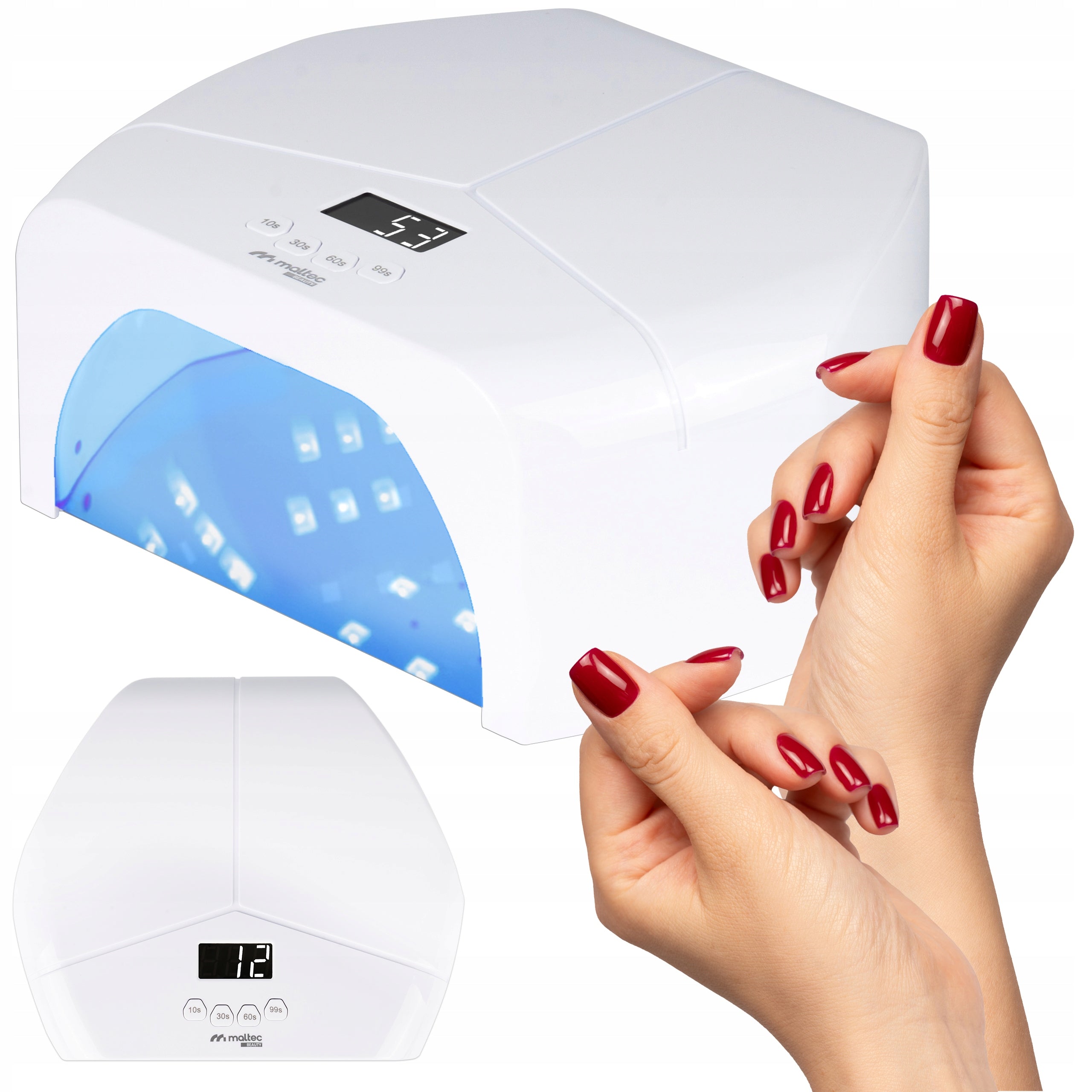 2x Nail Lamp Uv Dual Led For Hybrids Zeli Manicure Pedicure 268w Lust