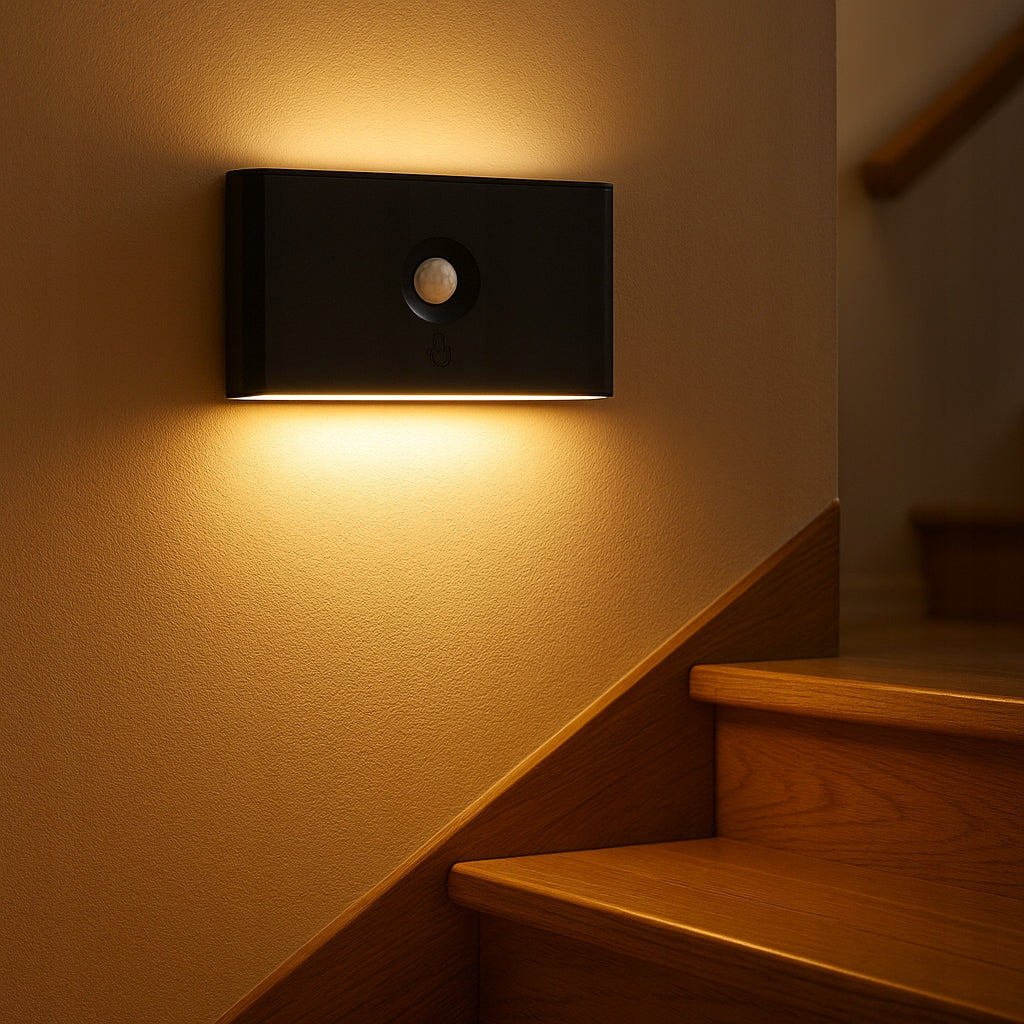 2x Night light with Motion Sensor for self-adhesive battery on the wall Packaging status original