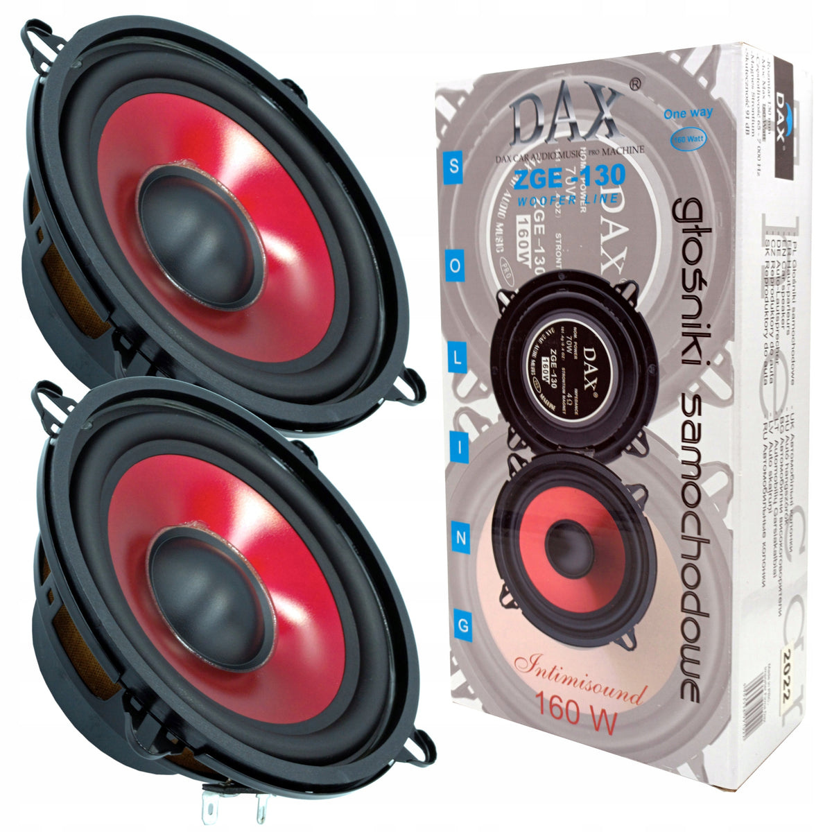 2x POWERFUL BASS CAR SPEAKER DAX 160W 13CM RENAULT DACIA BMW CITROEN